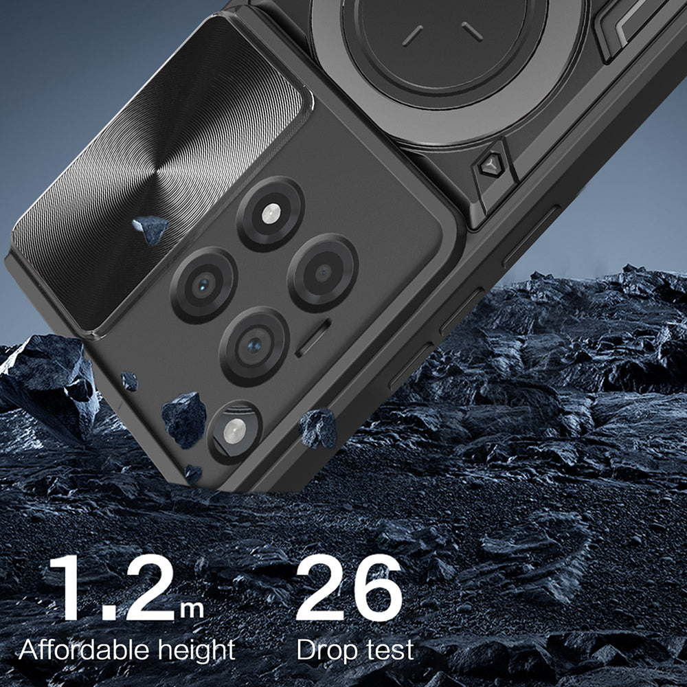 Ovitek za OnePlus 12R, Techsuit, CamGuard Pro, rožnato zlata
