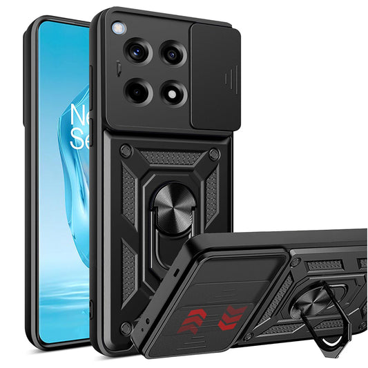 Ovitek za OnePlus 12R, Techsuit, CamShield, Črn