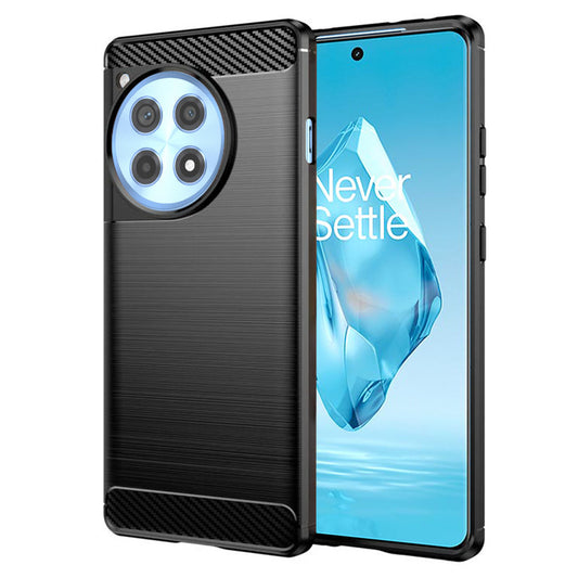 Ovitek za OnePlus 12R, Techsuit, Karbon, Črn