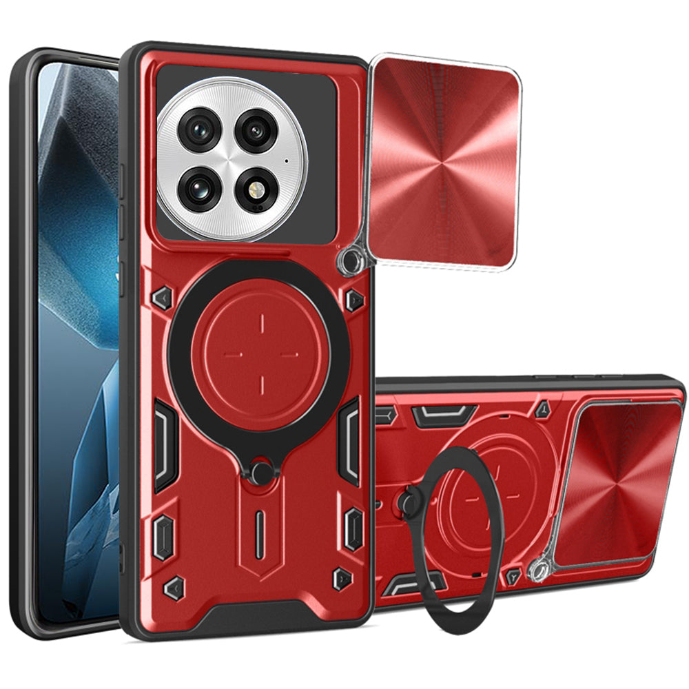 Ovitek za OnePlus 13, Techsuit, CamGuard Pro, Rdeča