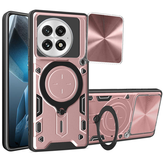 Ovitek za OnePlus 13, Techsuit, CamGuard Pro, rožnato zlata