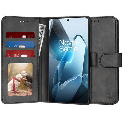 Ovitek za OnePlus 13, Techsuit, Diary Book, Črn