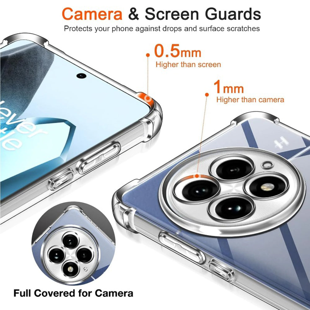 Case for OnePlus 13, Techsuit, Shockproof Clear, Transparent