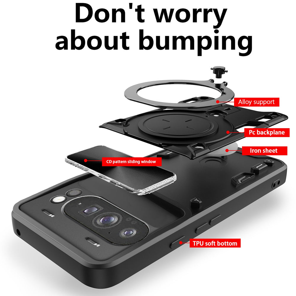 Ovitek za OnePlus 13R, Techsuit, CamGuard Pro, vijoličen