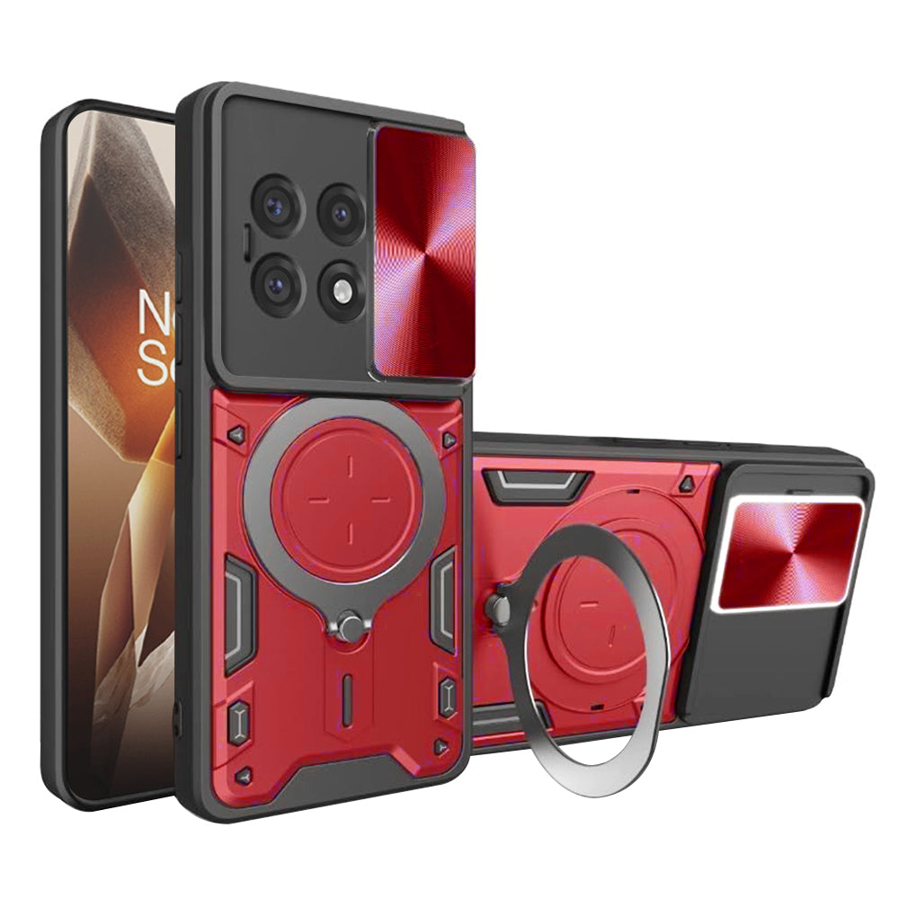 Ovitek za OnePlus 13R, Techsuit, CamGuard Pro, rdeč