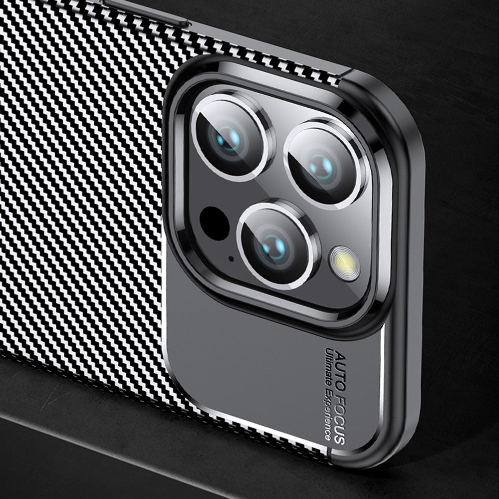 Ovitek za OnePlus 13R, Techsuit, CarbonFiber, Črn