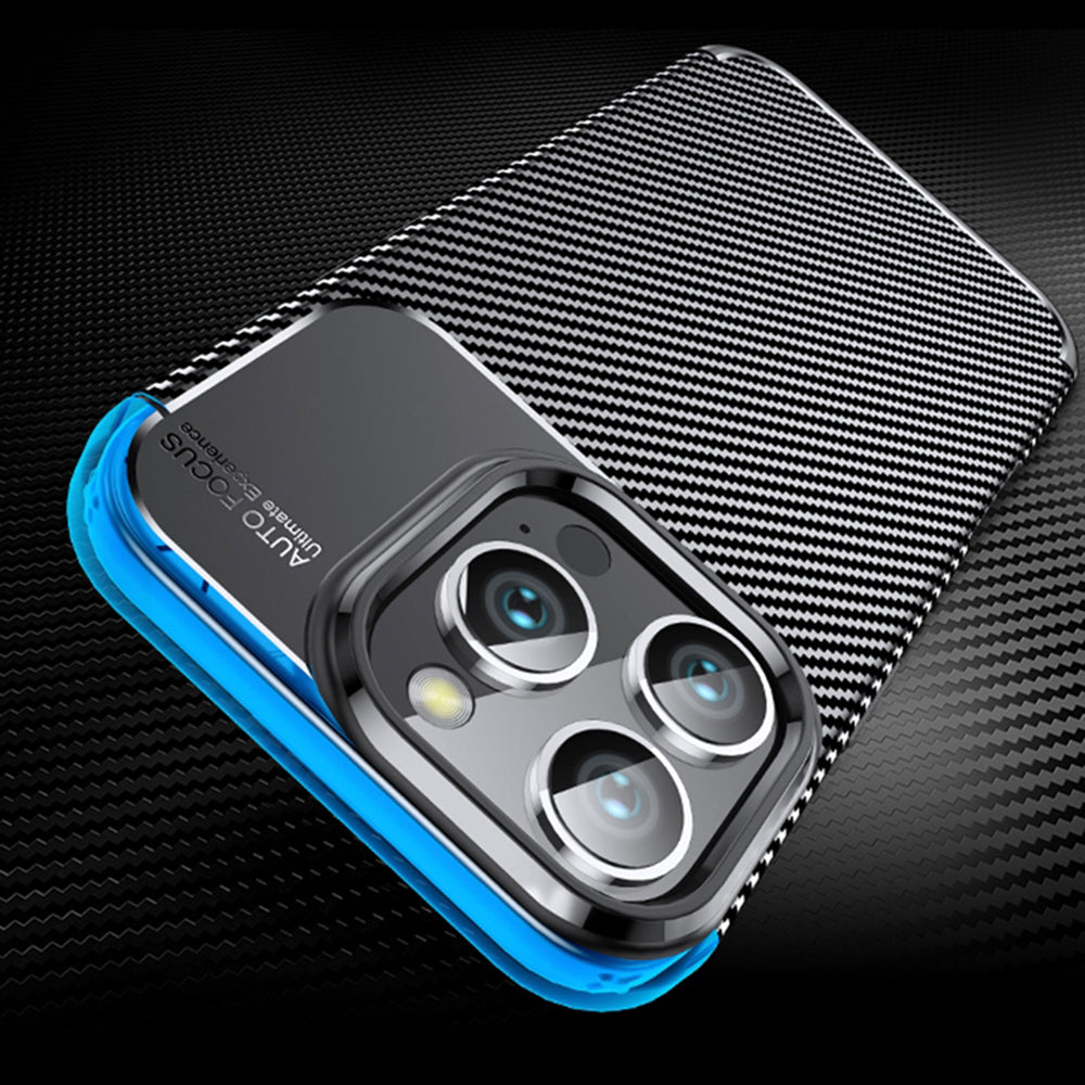 Ovitek za OnePlus 13R, Techsuit, CarbonFiber, Črn