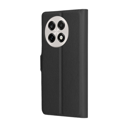 Ovitek za OnePlus 13R, Techsuit, usnjeni folio, črn