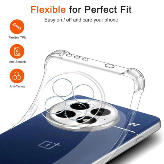 Ovitek za OnePlus 13R, Techsuit, odporen na udarce, prozoren