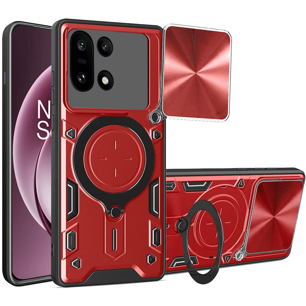 Ovitek za OnePlus 15, Techsuit, CamGuard Pro, Rdeča