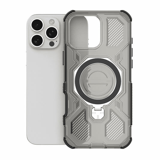 Ovitek za OnePlus 15, Techsuit, Carbon Shield Pro, Prozorno črn