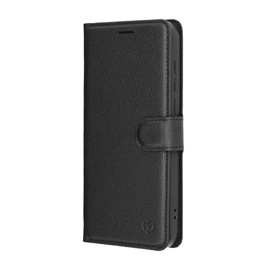 Ovitek za OnePlus 15, Techsuit, Leather Folio, Črn