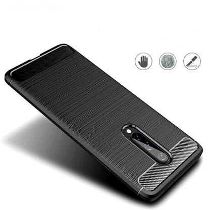 Ovitek za OnePlus 8, Techsuit, Karbon, Črn