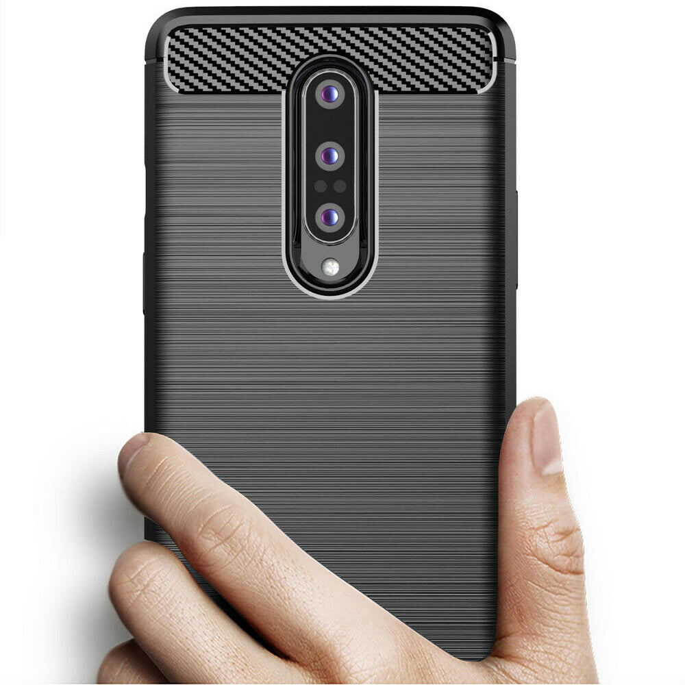 Ovitek za OnePlus 8, Techsuit, Karbon, Črn