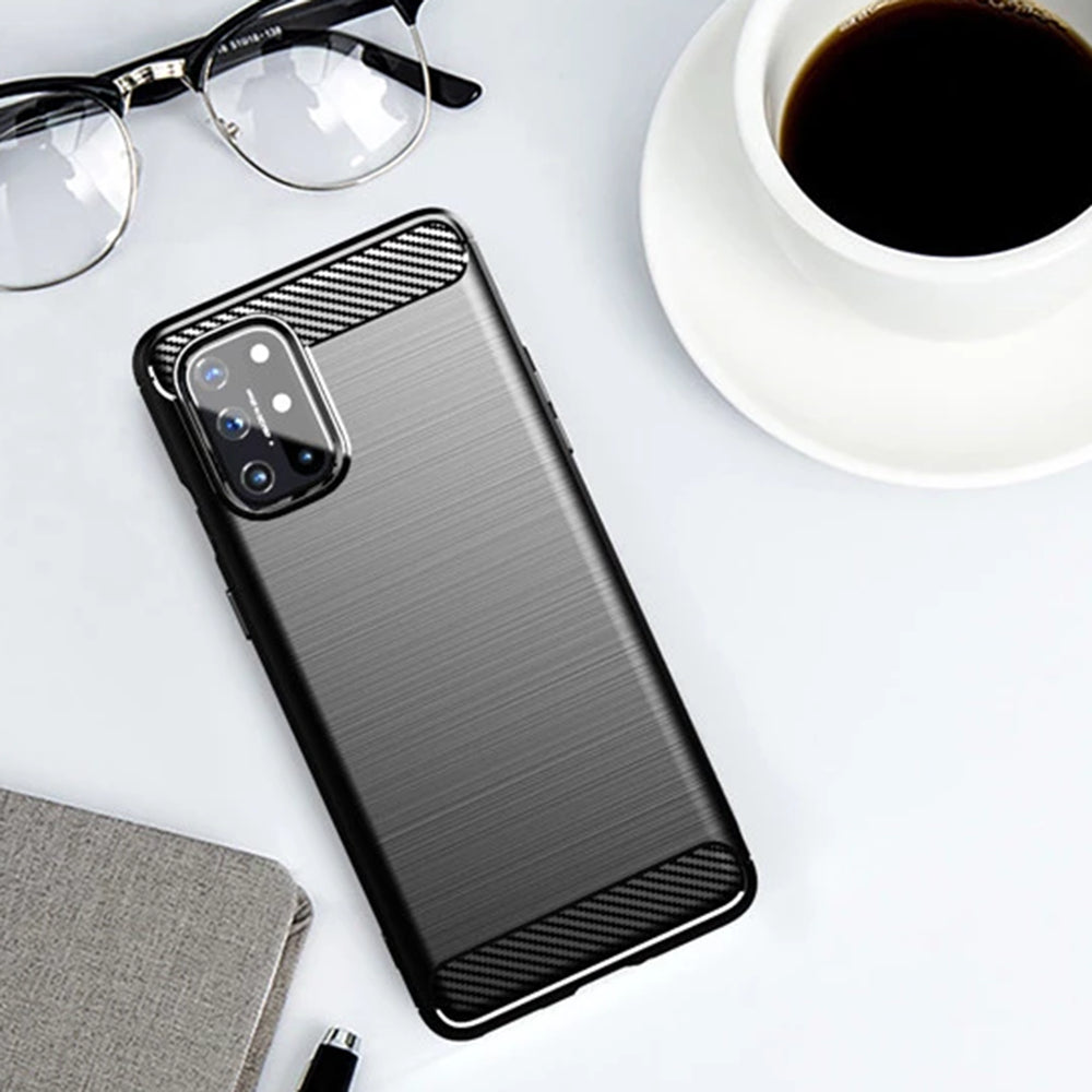 Ovitek za OnePlus 8T, Techsuit, Karbon, Črn