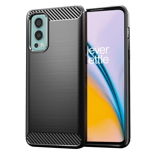 Ovitek za OnePlus Nord 2 5G, Techsuit, Karbon, Črn