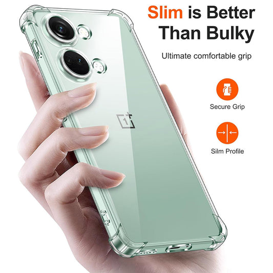 Ovitek za OnePlus Nord 3, Techsuit, odporen na udarce, prozoren