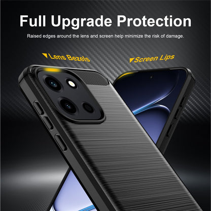 Ovitek za OnePlus Nord 6, Techsuit, Karbon, Črn