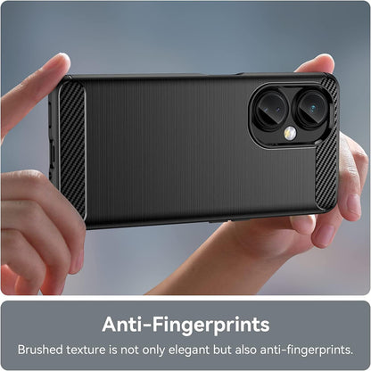 Ovitek za OnePlus Nord CE 3 Lite, Techsuit, Karbon, Črn