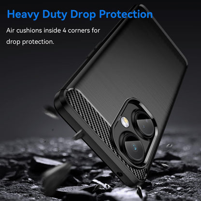 Ovitek za OnePlus Nord CE 3 Lite, Techsuit, Karbon, Črn