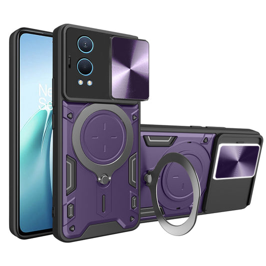 Ovitek za OnePlus Nord CE4 Lite, Techsuit, CamGuard Pro, vijoličen