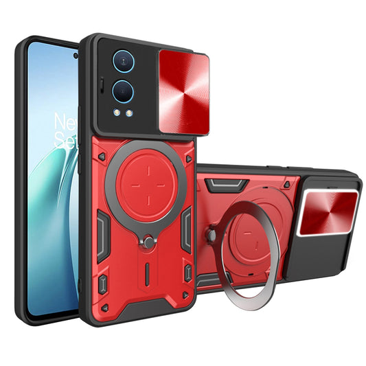 Ovitek za OnePlus Nord CE4 Lite, Techsuit, CamGuard Pro, Rdeča