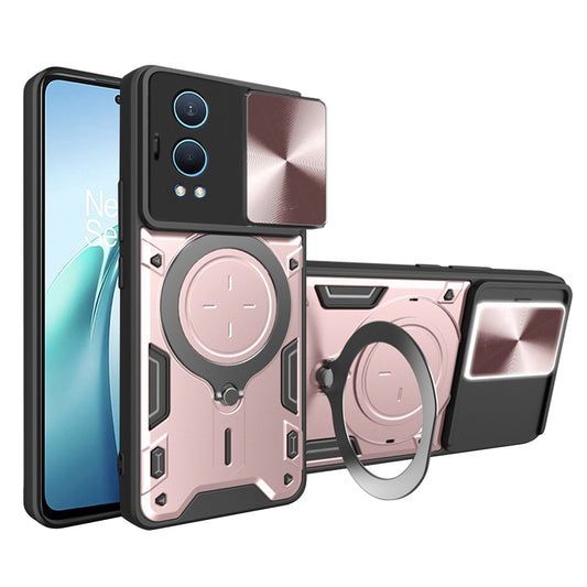 Ovitek za OnePlus Nord CE4 Lite, Techsuit, CamGuard Pro, rožnato zlata