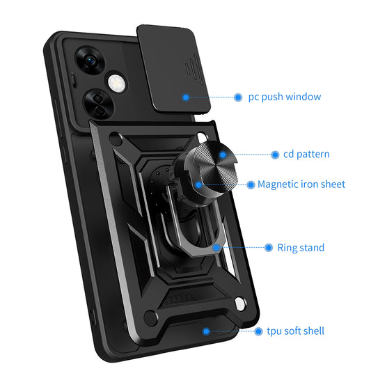 Ovitek za OnePlus Nord CE4 Lite, Techsuit, CamShield, Zelen