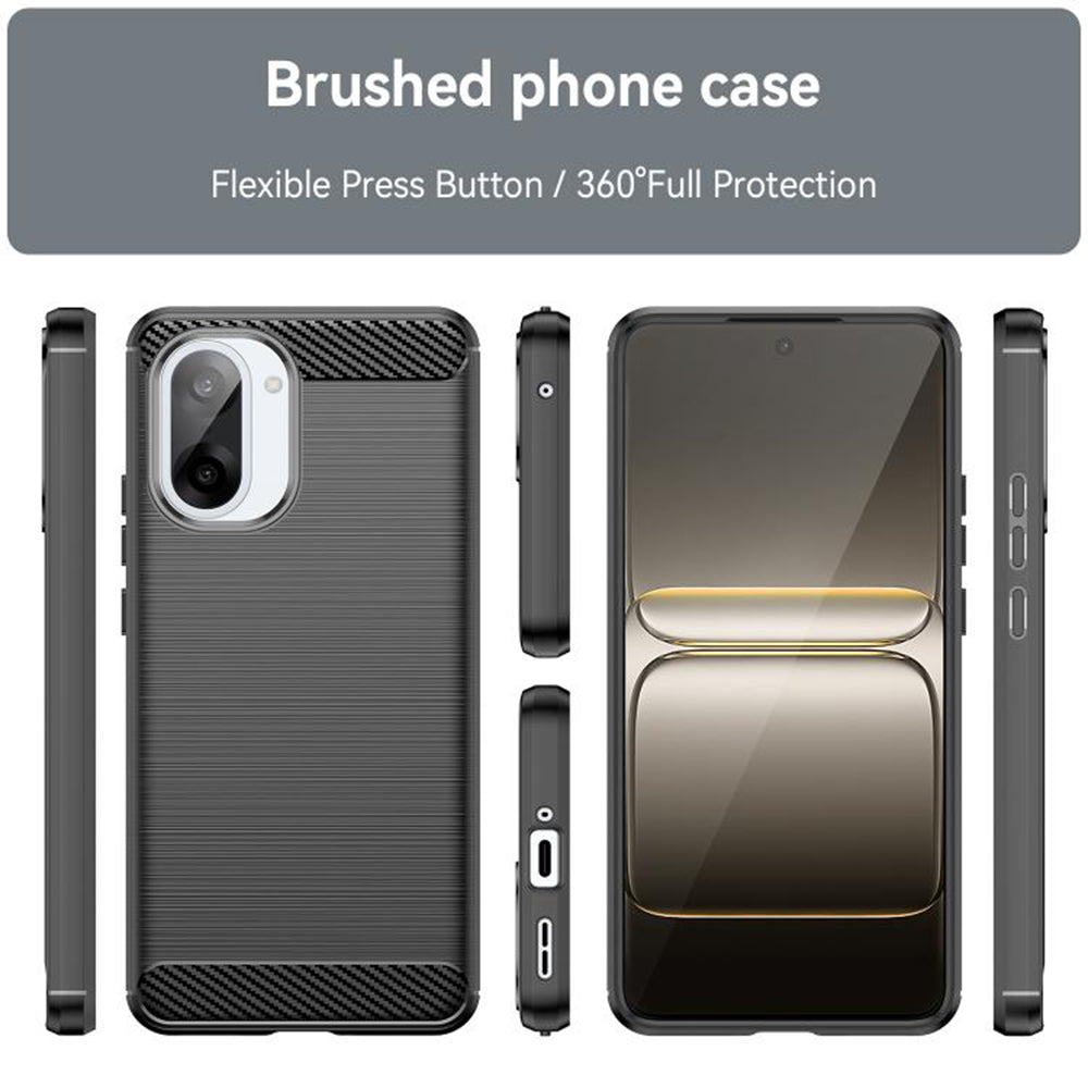 Ovitek za OnePlus Nord CE5, Techsuit, ogljik, črn