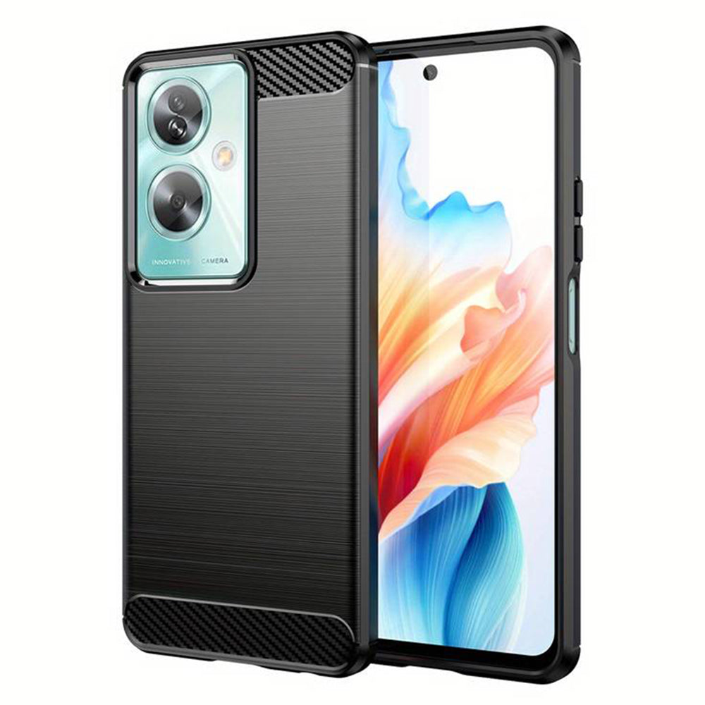Ovitek za OnePlus Nord N30 SE / Oppo A79, Techsuit, Karbon, Črn