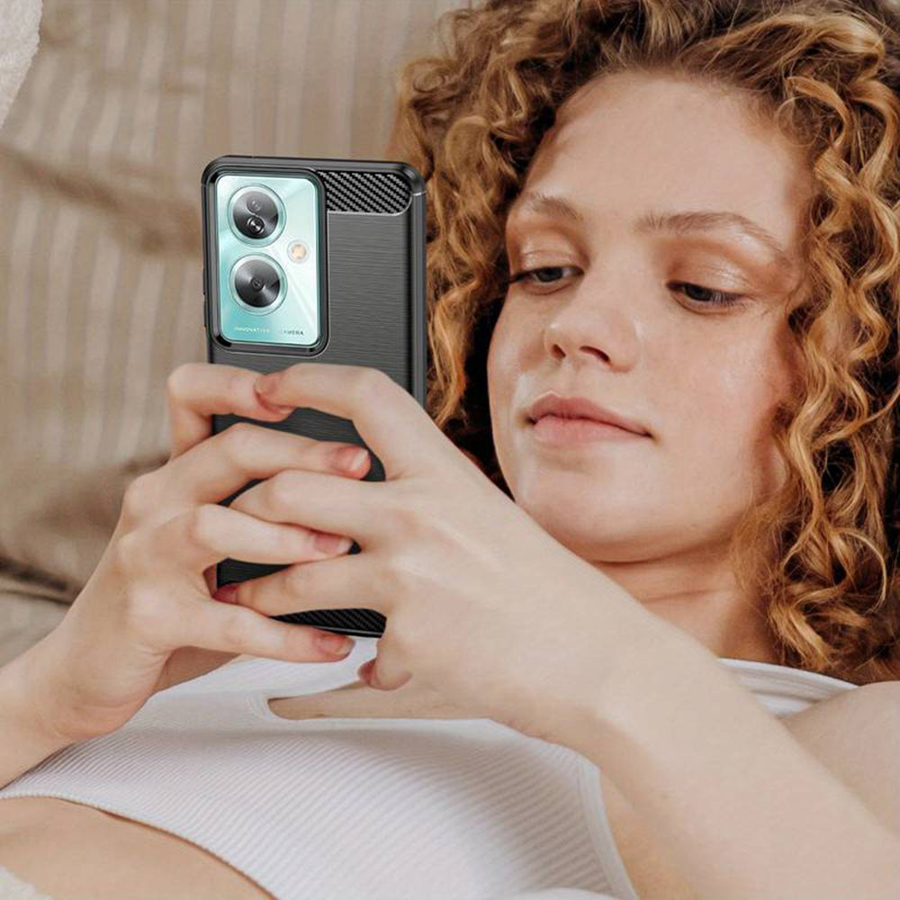 Ovitek za OnePlus Nord N30 SE / Oppo A79, Techsuit, Karbon, Črn