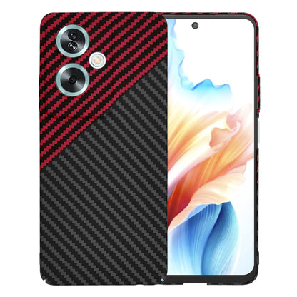 Ovitek za OnePlus Nord N30 SE / Oppo A79, Techsuit, Carbonite FiberShell, Črno Rdeč