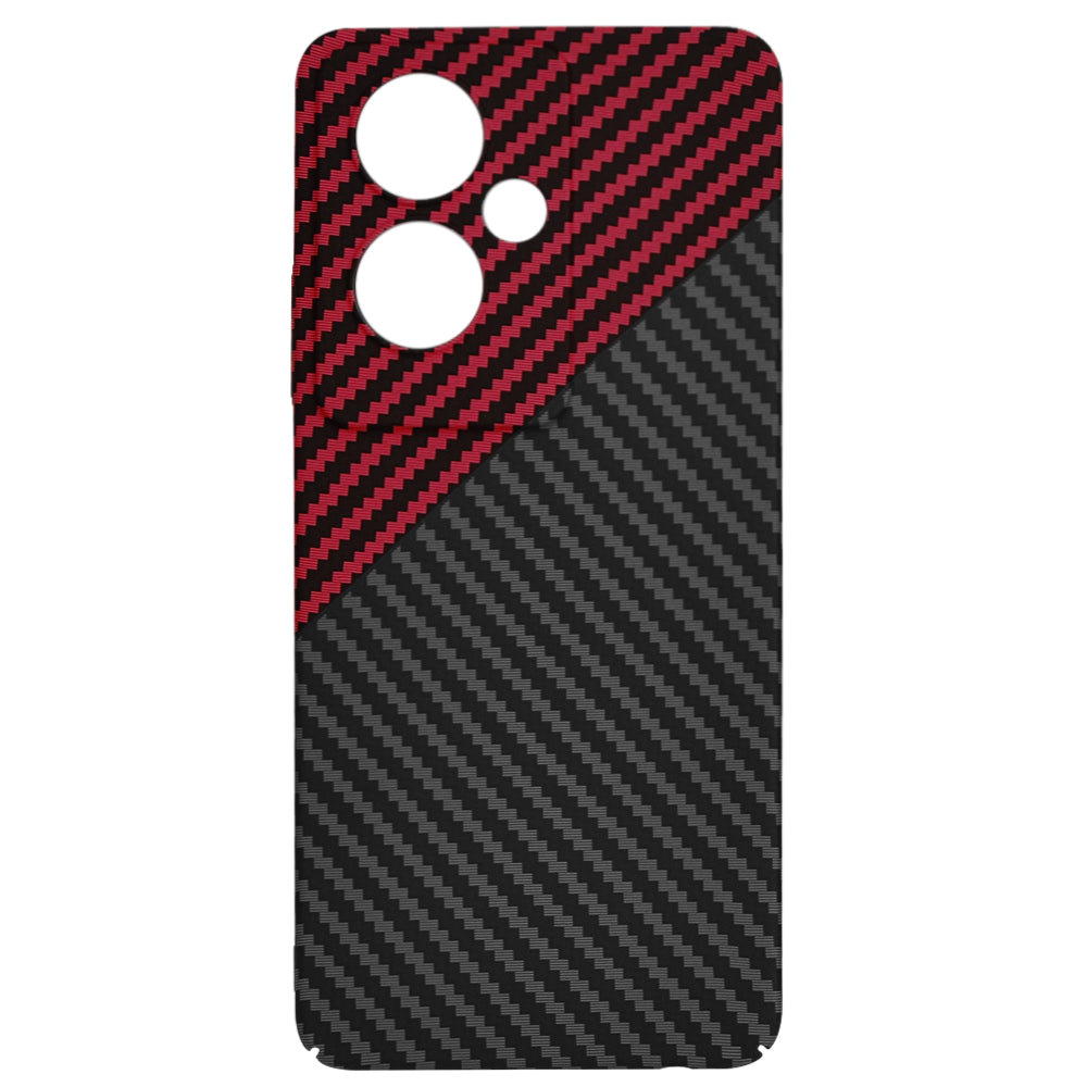 Ovitek za OnePlus Nord N30 SE / Oppo A79, Techsuit, Carbonite FiberShell, Črno Rdeč