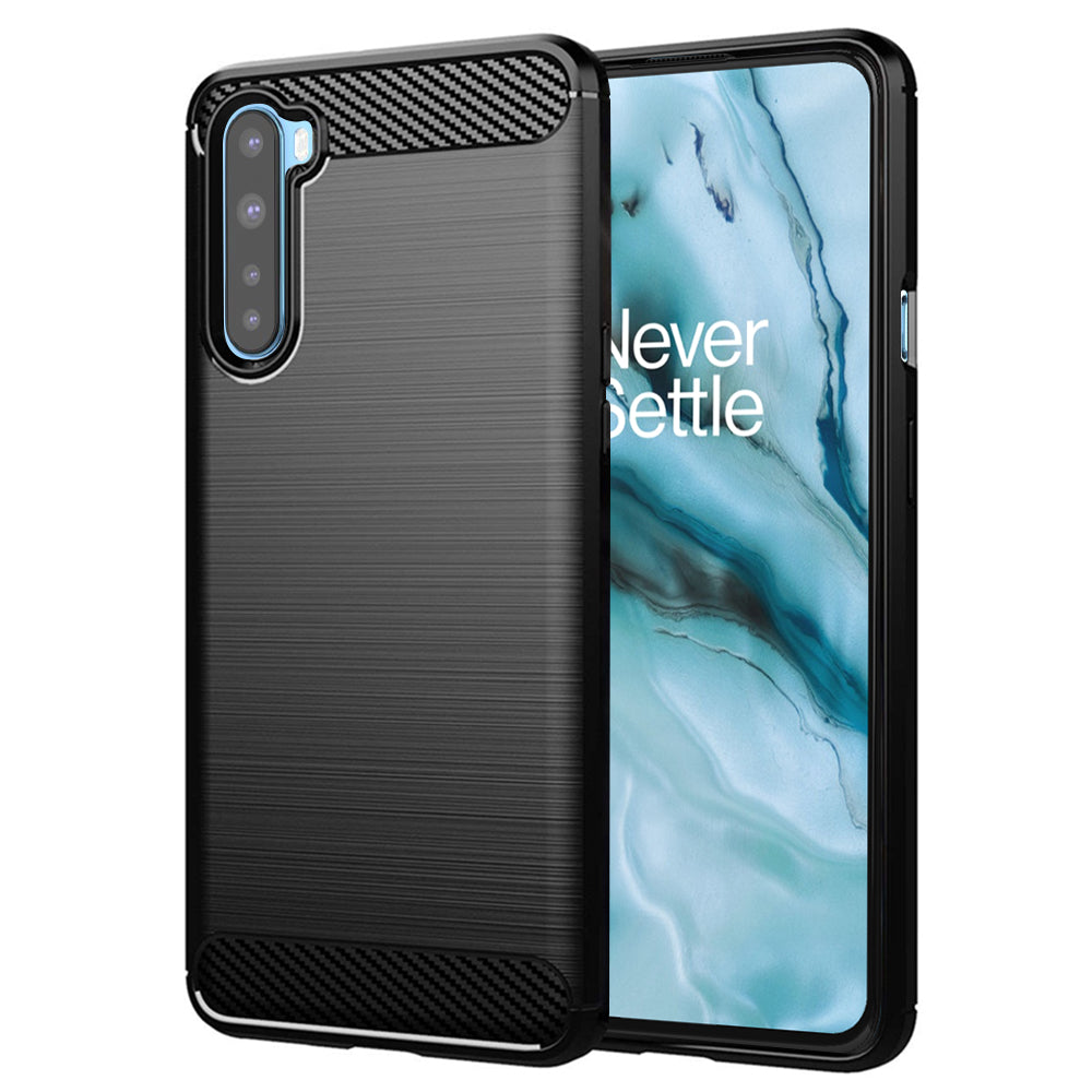 Ovitek za OnePlus Nord, Techsuit, ogljik, črn