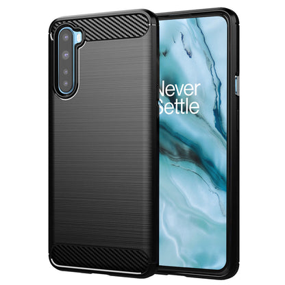Ovitek za OnePlus Nord, Techsuit, ogljik, črn