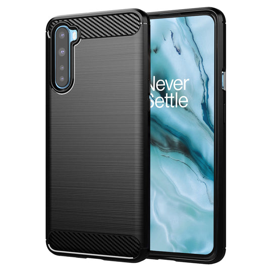 Ovitek za OnePlus Nord, Techsuit, ogljik, črn
