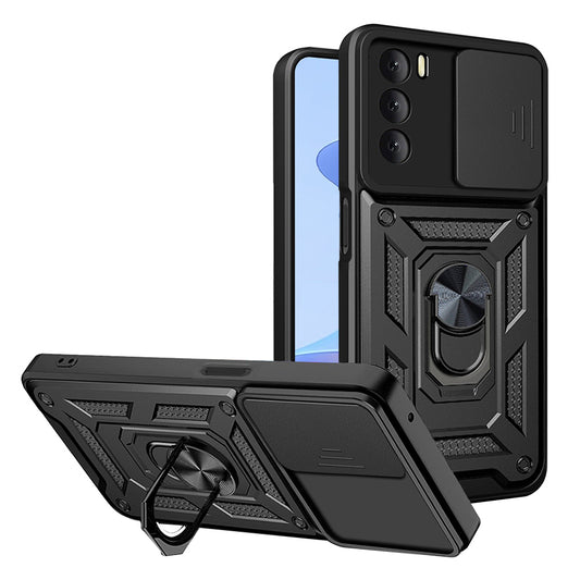 Ovitek za Oppo A16s / A54s / A16, Techsuit, CamShield, Črn