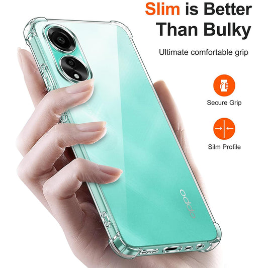 Ovitek za Oppo A18 / A38, Techsuit, odporen na udarce, prozoren