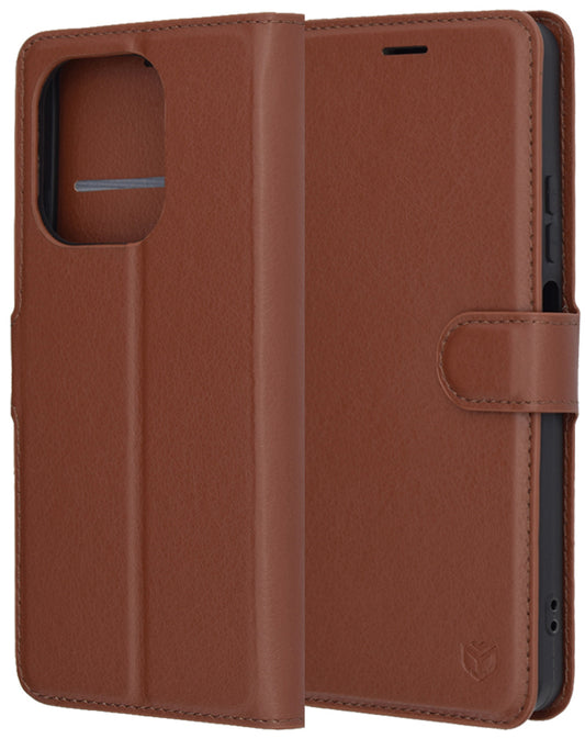 Ovitek za Oppo A5 Pro 4G / A5 Pro, Techsuit, usnjeni folio, rjav