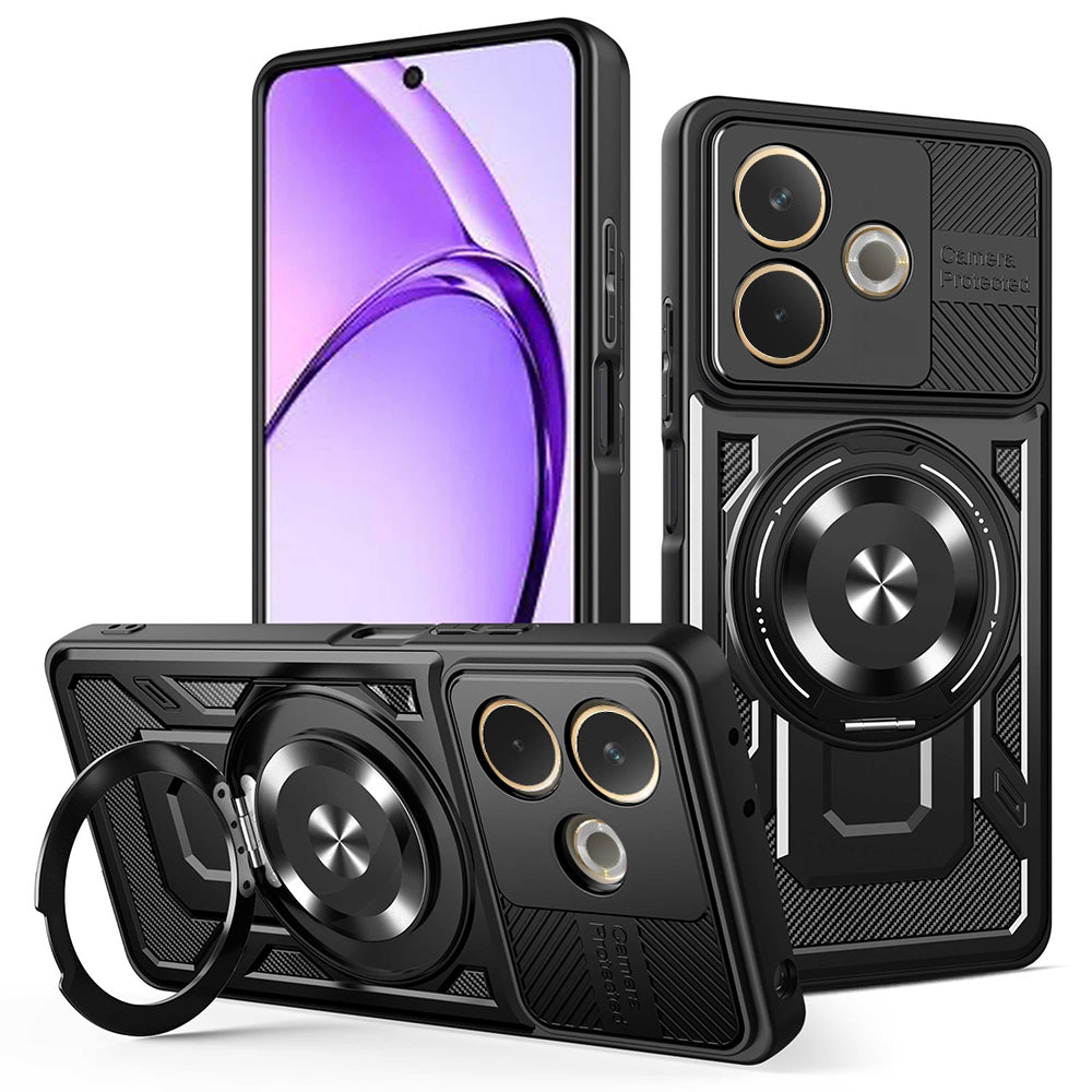 Ovitek za Oppo A5 Pro 4G / A5 Pro, Techsuit, RuggedCam, Črn