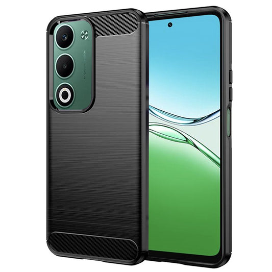 Ovitek za Oppo A5 4G, Techsuit, Karbon, Črn