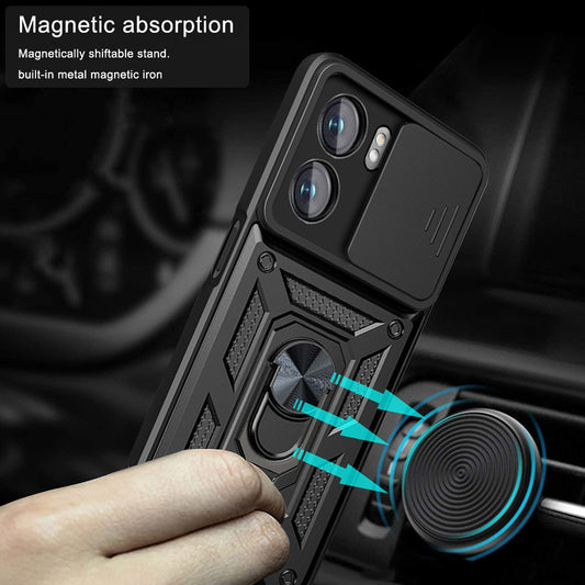 Ovitek za Oppo A57 4G / A57s / Oneplus Nord N20 SE, Techsuit, CamShield, Črn