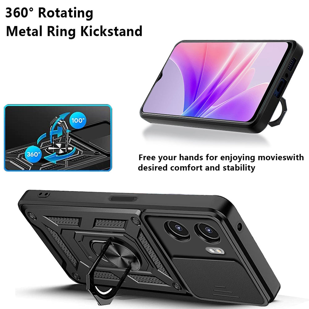 Ovitek za Oppo A57 4G / A57s / Oneplus Nord N20 SE, Techsuit, CamShield, Črn