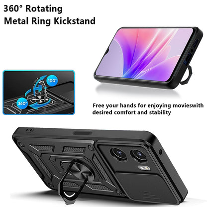 Ovitek za Oppo A57 4G / A57s / Oneplus Nord N20 SE, Techsuit, CamShield, Črn