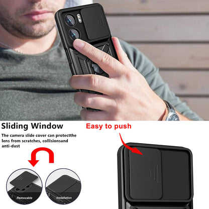 Ovitek za Oppo A57 4G / A57s / Oneplus Nord N20 SE, Techsuit, CamShield, Črn