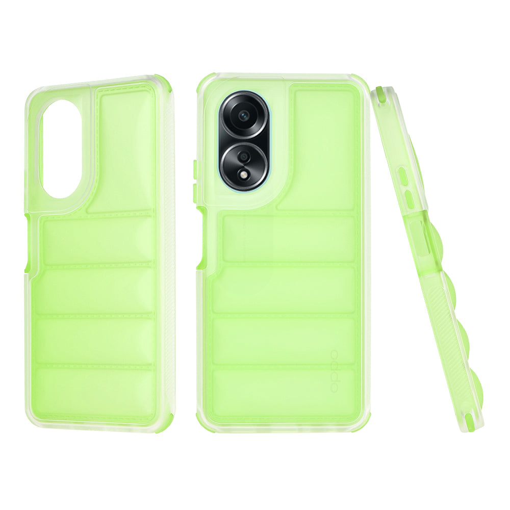 Ovitek za Oppo A58 4G, Techsuit, Wave Shield, Zelen