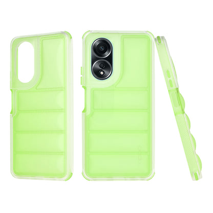 Ovitek za Oppo A58 4G, Techsuit, Wave Shield, Zelen