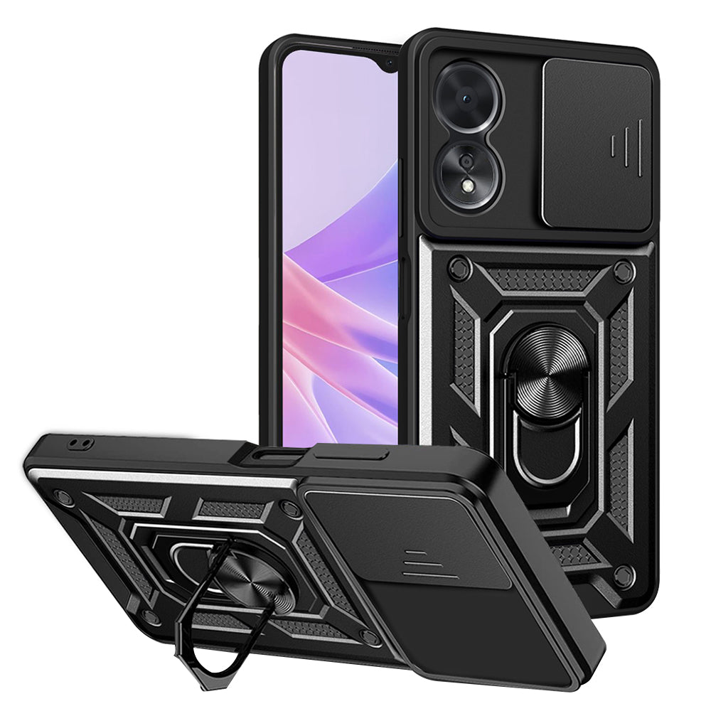 Ovitek za Oppo A58 5G / A78 5G, Techsuit, CamShield, Črn