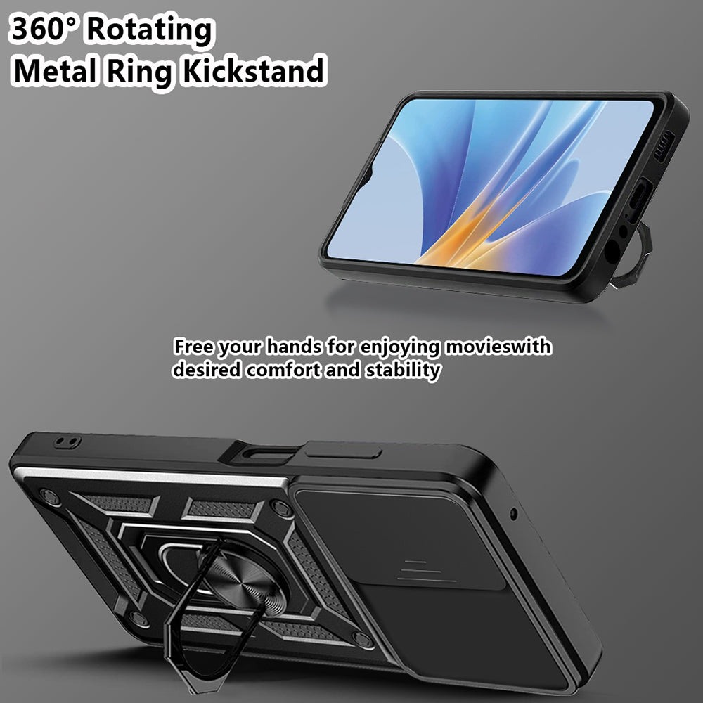 Ovitek za Oppo A58 5G / A78 5G, Techsuit, CamShield, Črn