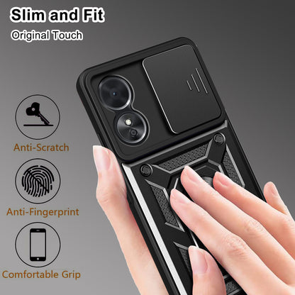 Ovitek za Oppo A58 5G / A78 5G, Techsuit, CamShield, Črn